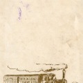 絵葉書　イラスト　蒸気機関車