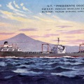 絵葉書　船　N.T PRESIDENT DEODORO　デオドロ号