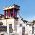 絵葉書　飛行機　オリンピック航空　ギリシャ神殿の遺跡　カラー