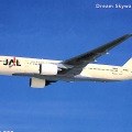 絵葉書　飛行機　JAL　BOEING　777-200　カラー