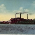 絵葉書　南洋　テニアン製糖工場及酒精工場　カラー