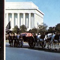 絵葉書　米国　ケネディー大統領　葬儀パレード　カラー　12枚